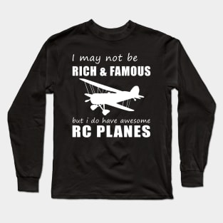 RC Plane Enthusiast's Humorous Delight T-Shirt Long Sleeve T-Shirt